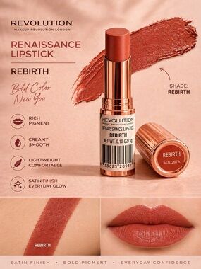 NEW/Sealed Revolution Renaissance Lipstick - Rebirth